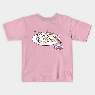 Kawaii Momo / Dumplings Kids T-Shirt